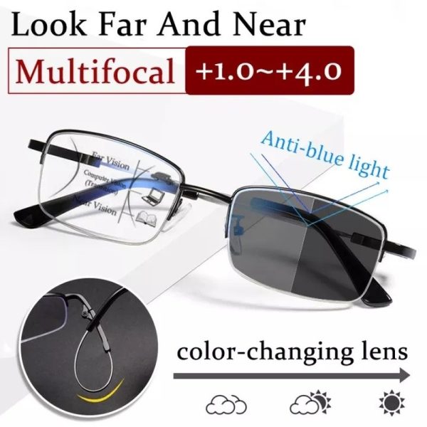NG 3-IN-1 Photochromic Progressive Reading Glasses - Image 4
