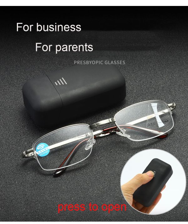 Trendy Business Style Foldable Reading Glasses - Image 2